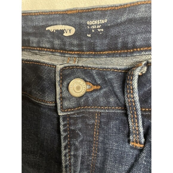Old Navy Rockstar Teens Super Skinny Dark Denim Jean Size 6 - Picture 5 of 10